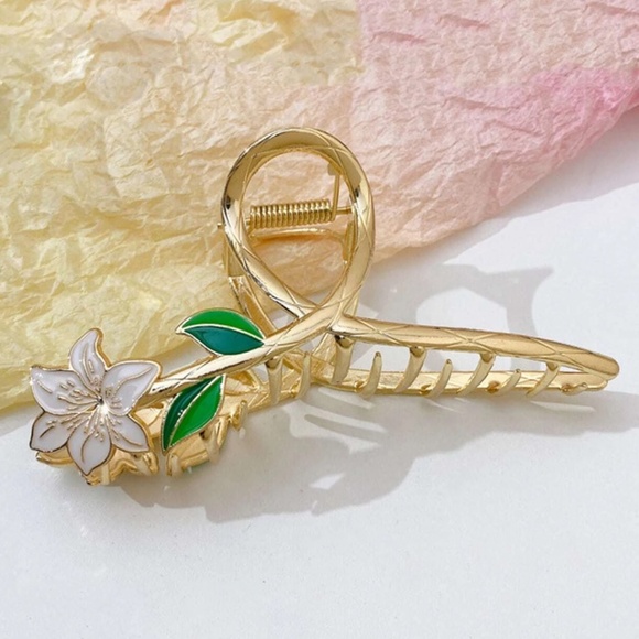 Luxe Large Flower Hair Clip Claw main image 4